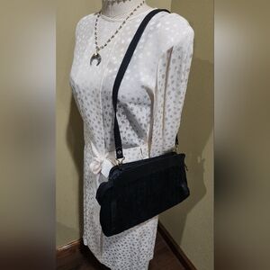 Beged-Or Suede &Leather Handbag